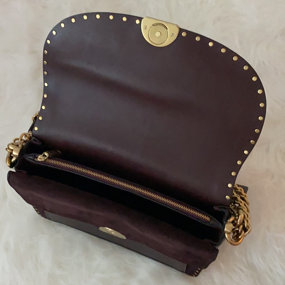 Coach Dreamer Shoulder Bag With Rivets - Picture 7 of 13